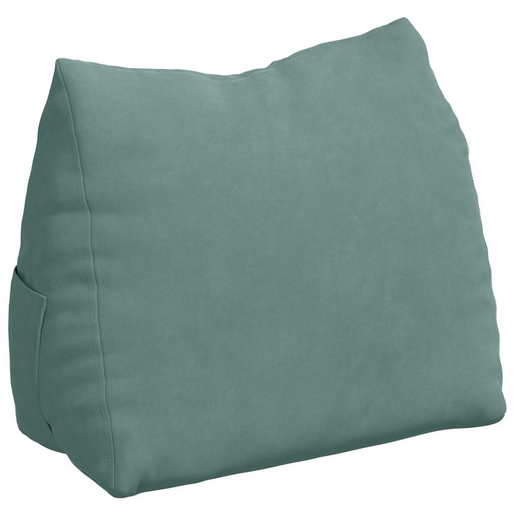Cuscino per Schiena Verde Mare 45 x 20 x 35 cm Tessuto in Cords 42015029
