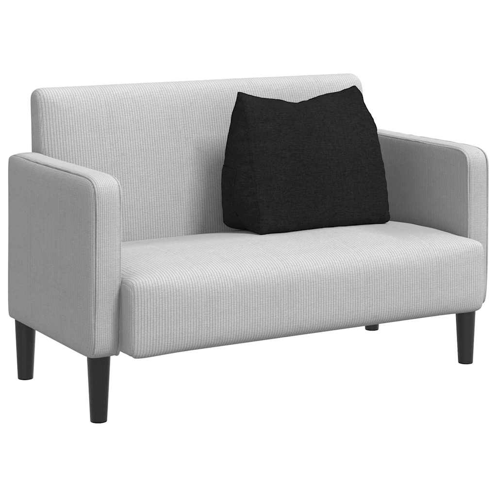 Cuscino per Schiena Nero 60 x 20 x 50 cm Tessuto 42015033