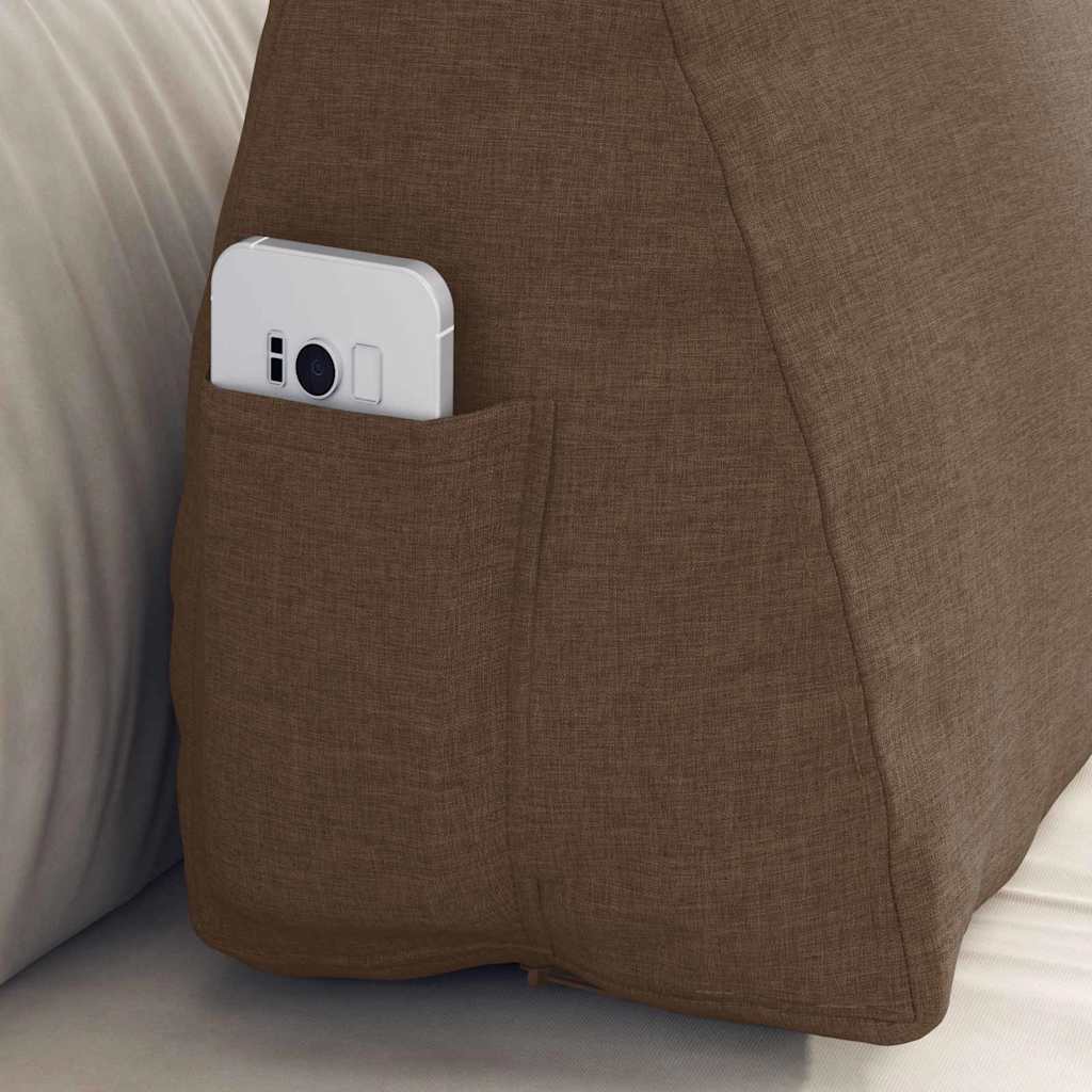 Cuscino per Schiena Marrone 60 x 20 x 50 cm Tessuto 42015035