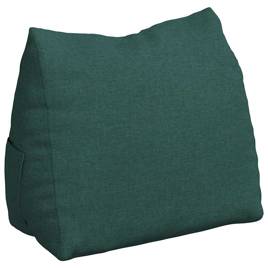 Cuscino per Schiena Verde Scuro 60 x 20 x 50 cm Tessuto 42015036