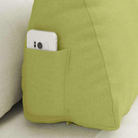 Cuscino per Schiena Verde chiaro 60 x 20 x 50 cm Tessuto 42015041