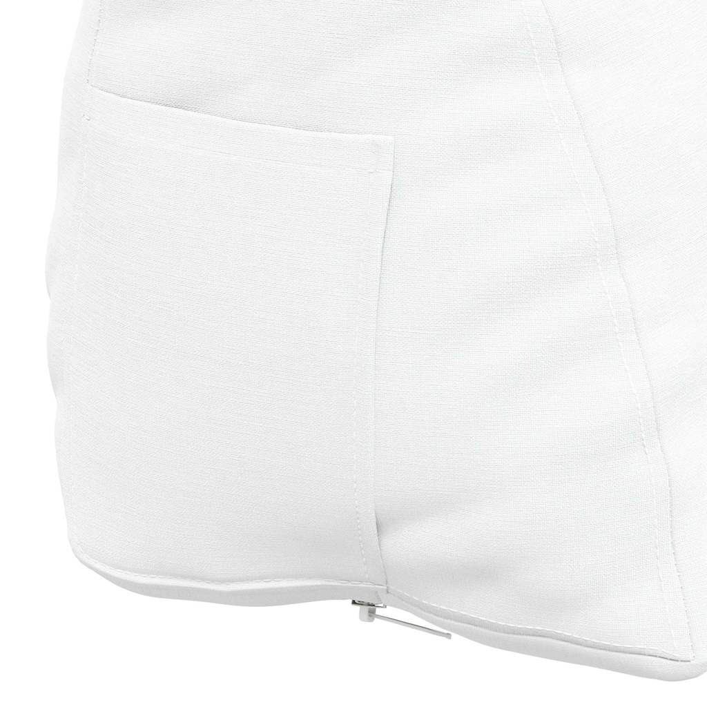 Cuscino per Schiena Bianco 60 x 20 x 50 cm Tessuto 42015042