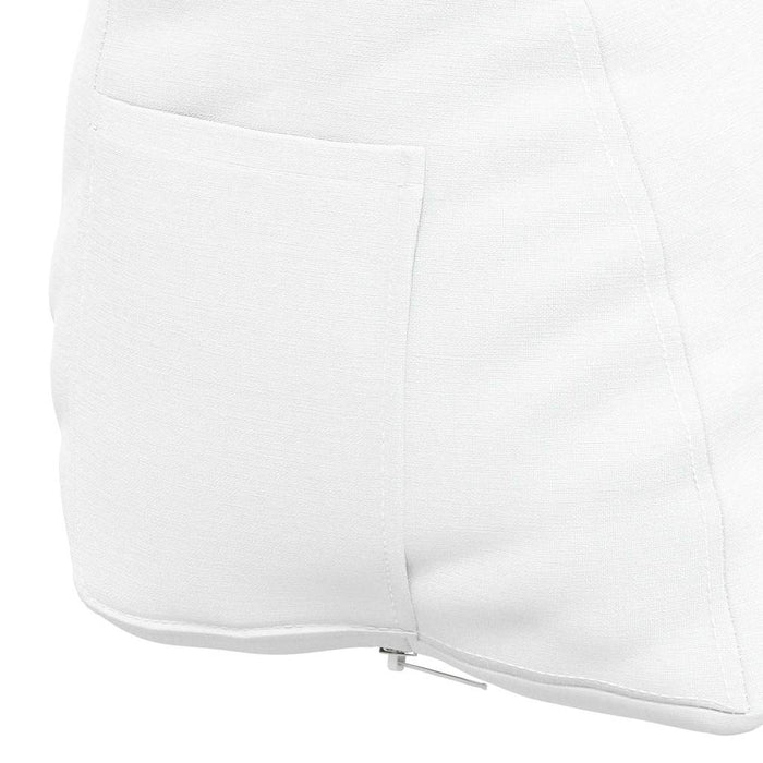 Cuscino per Schiena Bianco 60 x 20 x 50 cm Tessuto 42015042