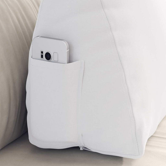 Cuscino per Schiena Bianco 60 x 20 x 50 cm Tessuto 42015042