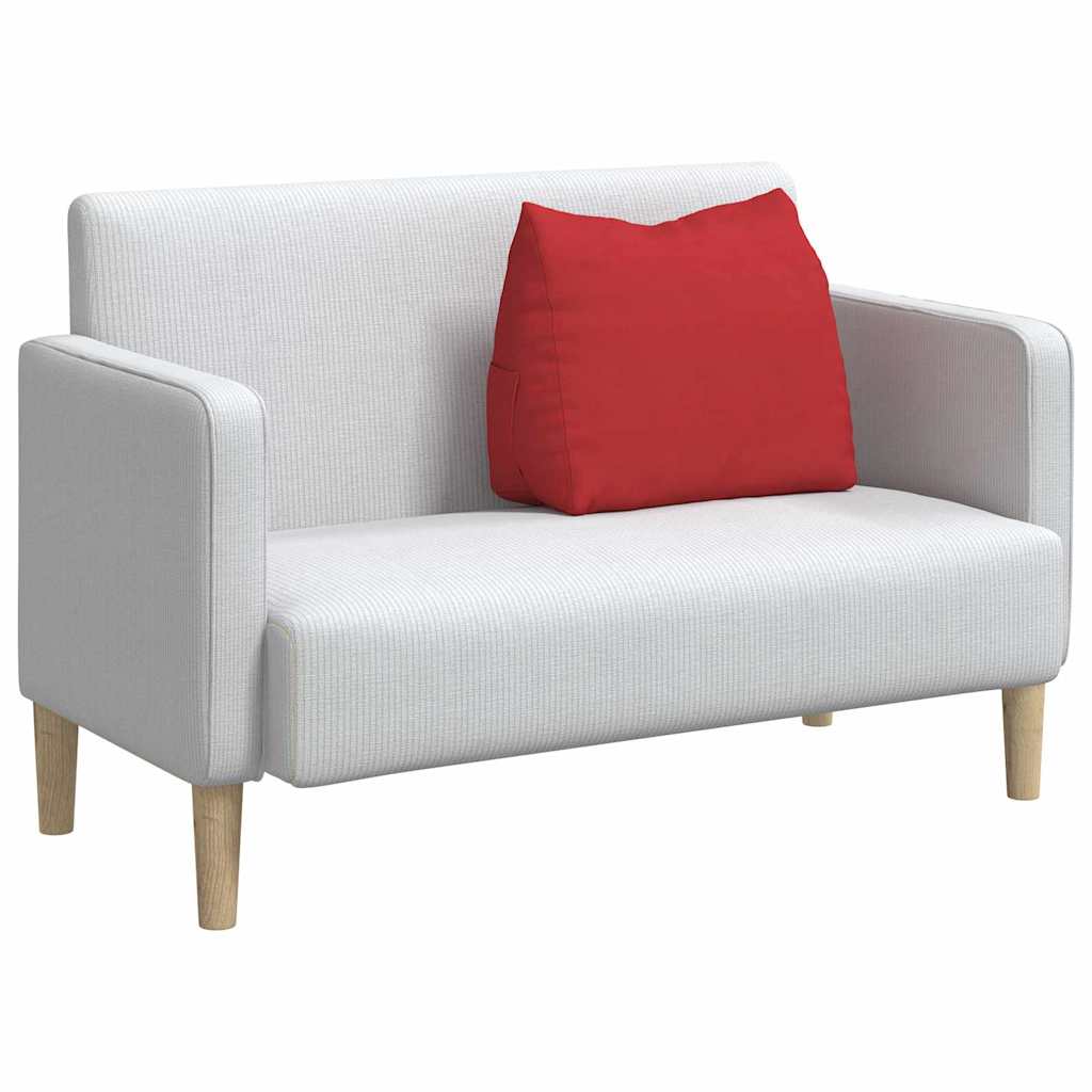 Cuscino per Schiena Rosso 60 x 20 x 50 cm Tessuto 42015043