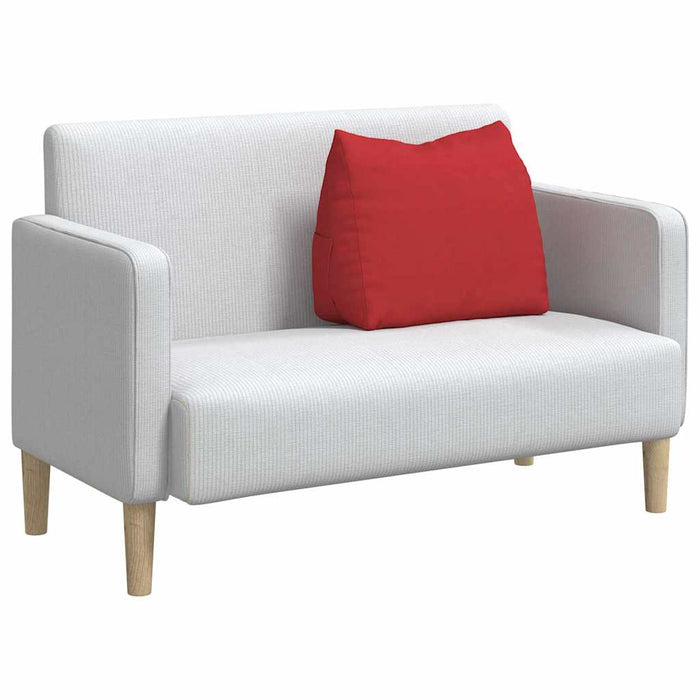 Cuscino per Schiena Rosso 60 x 20 x 50 cm Tessuto 42015043