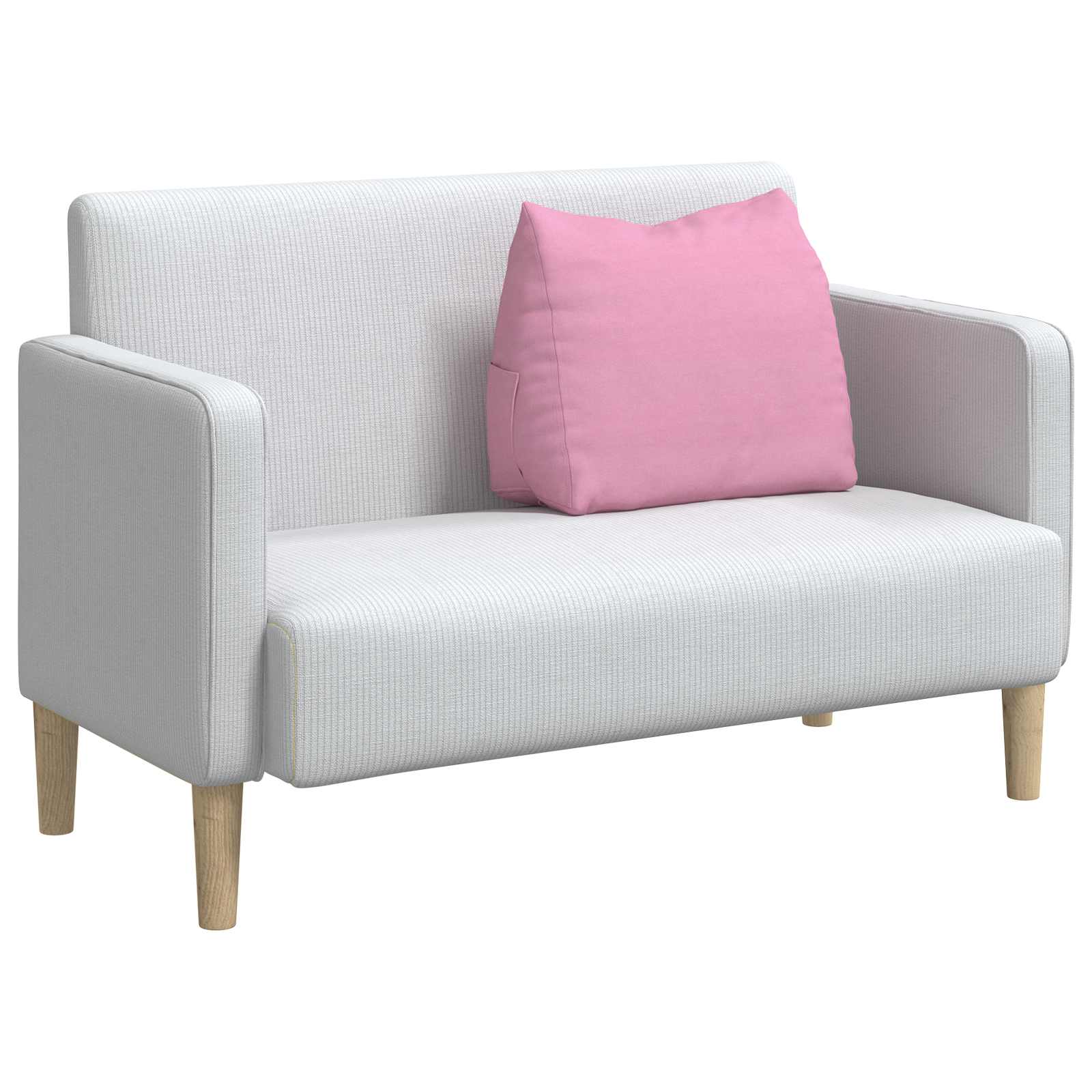 Cuscino per Schiena Rosa 60 x 20 x 50 cm Tessuto 42015046