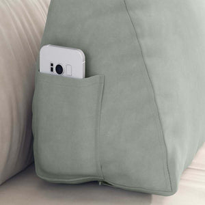 Cuscino per Schiena Grigio chiaro 60 x 20 x 50 cm 42015048