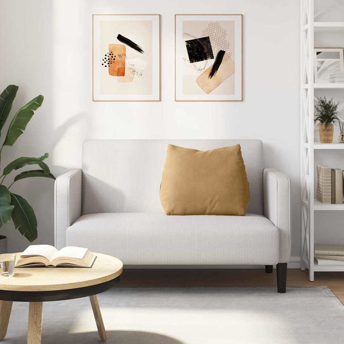 Cuscino per Schiena Marrone 60 x 20 x 50 cm Tessuto in Cords 42015056