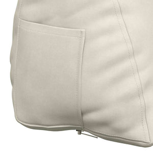 Cuscino per Schiena Crema 60 x 20 x 50 cm Tessuto in Cords 42015057