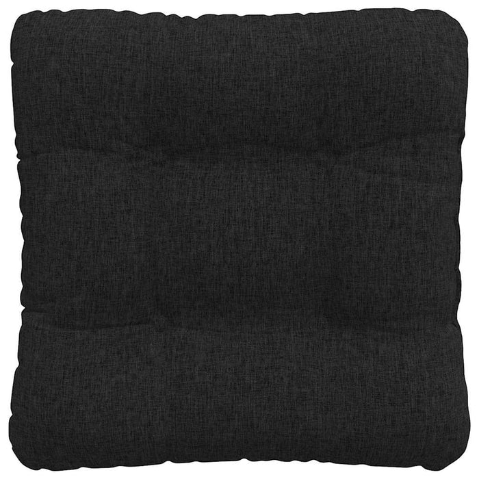 Cuscini per Seduta 4 pcs Nero 40 x 40 x 12 cm Tessuto 42015062