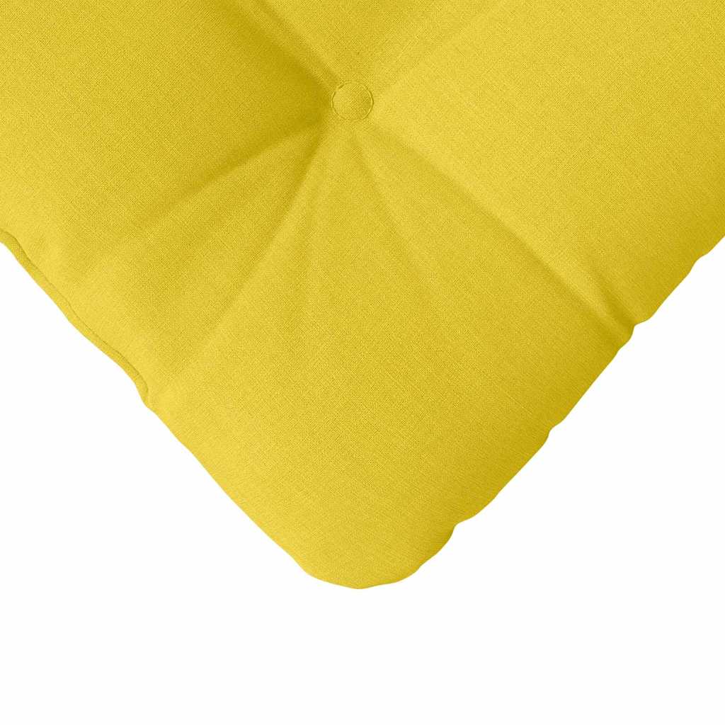 Cuscini per Seduta 4 pcs Giallo Chiaro 40 x 40 x 12 cm Tessuto 42015069