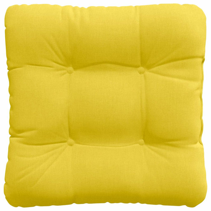 Cuscini per Seduta 4 pcs Giallo Chiaro 40 x 40 x 12 cm Tessuto 42015069