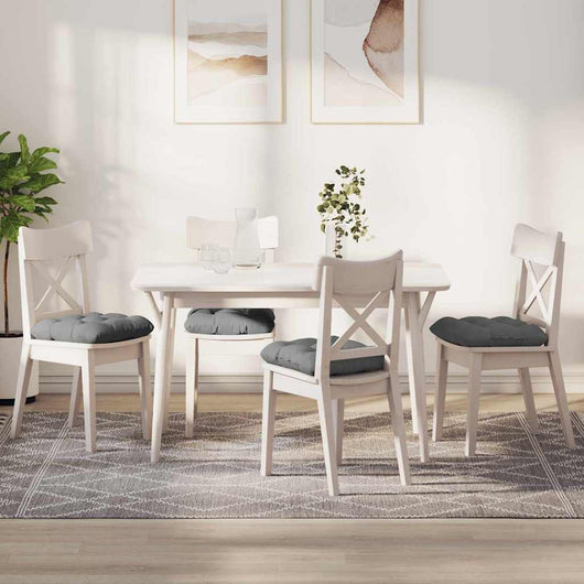 Cuscini per Seduta 4 pcs Grigio scuro 40 x 40 cm 42015091