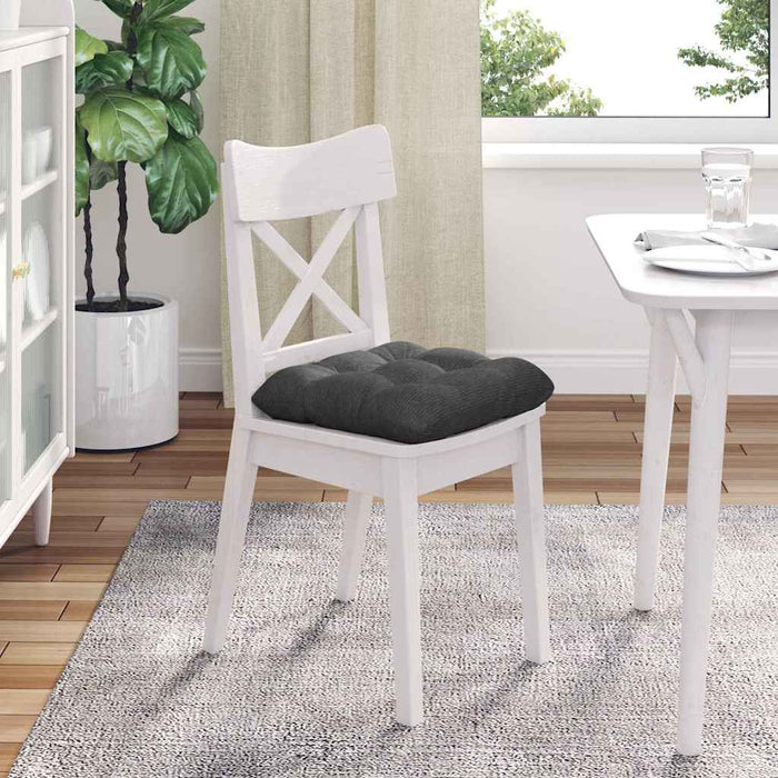 Cuscini per Seduta 4 pcs Grigio scuro 40 x 40 cm 42015096