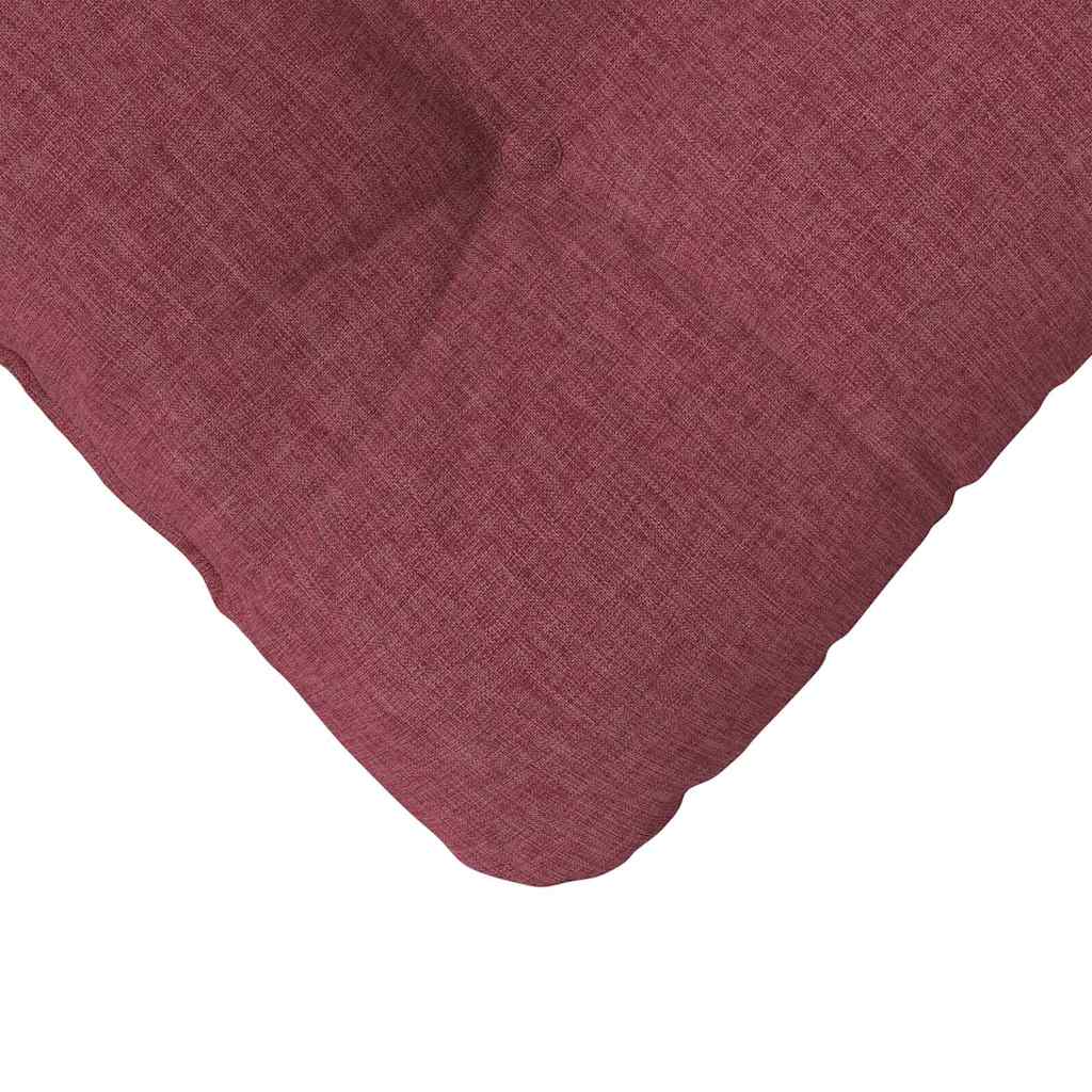 Cuscini per Seduta 4 pcs Rosso Vino 45 x 45 x 12 cm Tessuto 42015106