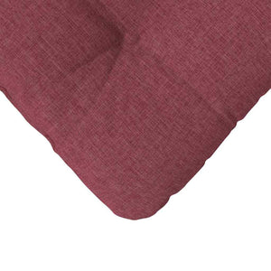 Cuscini per Seduta 4 pcs Rosso Vino 45 x 45 x 12 cm Tessuto 42015106