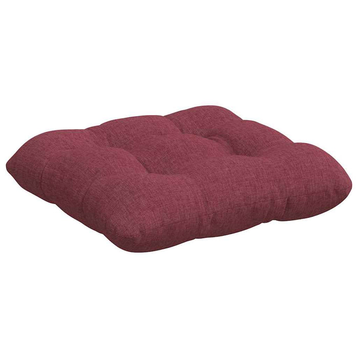 Cuscini per Seduta 4 pcs Rosso Vino 45 x 45 x 12 cm Tessuto 42015106