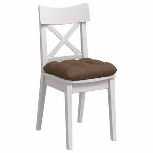 Cuscini per Seduta 4 pcs Marrone 45 x 45 x 12 cm Tessuto 42015107