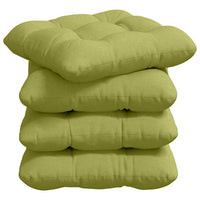 Cuscini per Seduta 4 pcs Verde chiaro 45 x 45 x 12 cm Tessuto 42015113
