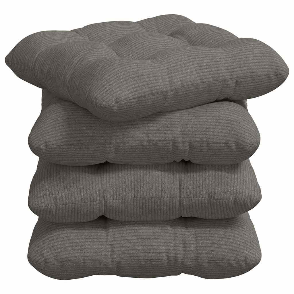 Cuscini per Seduta 4 pcs Grigio chiaro 45 x 45 cm 42015138