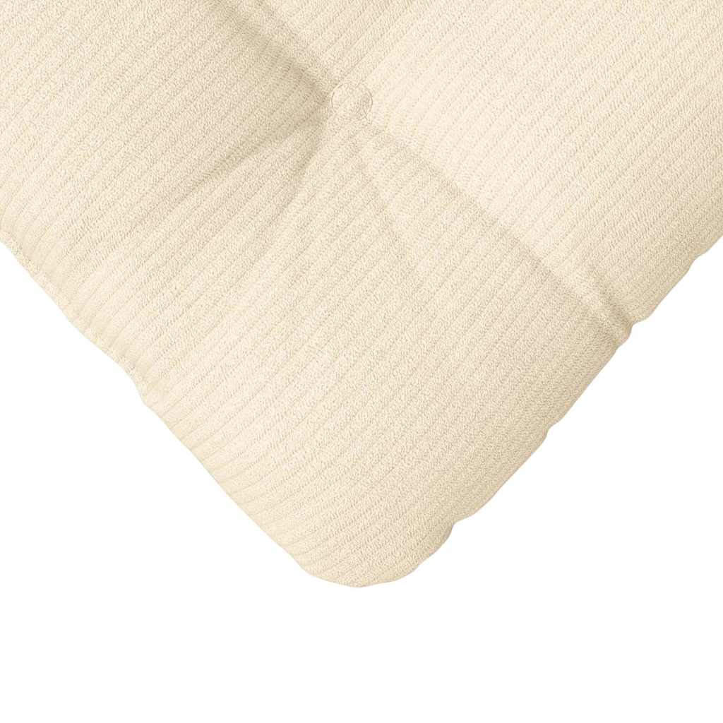 Cuscini per Seduta 4 pcs Crema 45 x 45 cm Tessuto in Cords 42015140