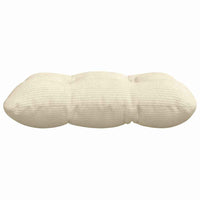 Cuscini per Seduta 4 pcs Crema 45 x 45 cm Tessuto in Cords 42015140