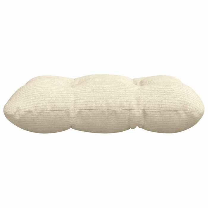 Cuscini per Seduta 4 pcs Crema 45 x 45 cm Tessuto in Cords 42015140