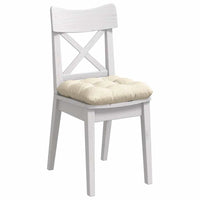 Cuscini per Seduta 4 pcs Crema 45 x 45 cm Tessuto in Cords 42015140