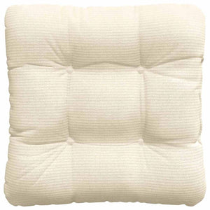 Cuscini per Seduta 4 pcs Crema 45 x 45 cm Tessuto in Cords 42015140