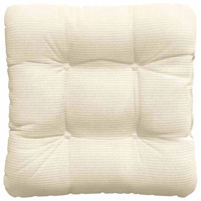 Cuscini per Seduta 4 pcs Crema 45 x 45 cm Tessuto in Cords 42015140