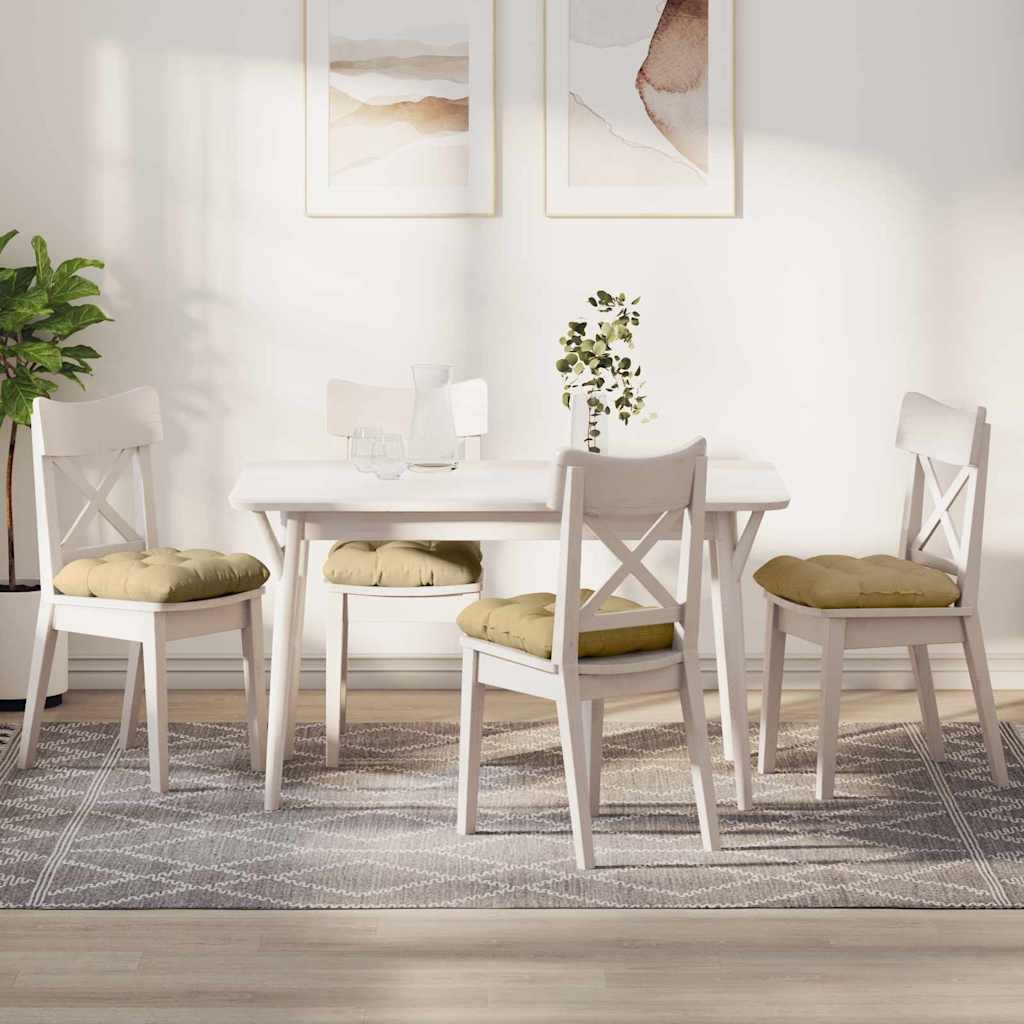 Cuscini per Seduta 4 pcs Grigio Verde 45 x 45 cm 42015142