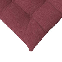 Cuscini per Seduta 2 pcs Rosso Vino 40 x 40 x 6 cm Tessuto 42015149