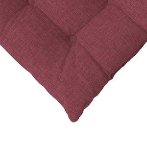 Cuscini per Seduta 2 pcs Rosso Vino 40 x 40 x 6 cm Tessuto 42015149