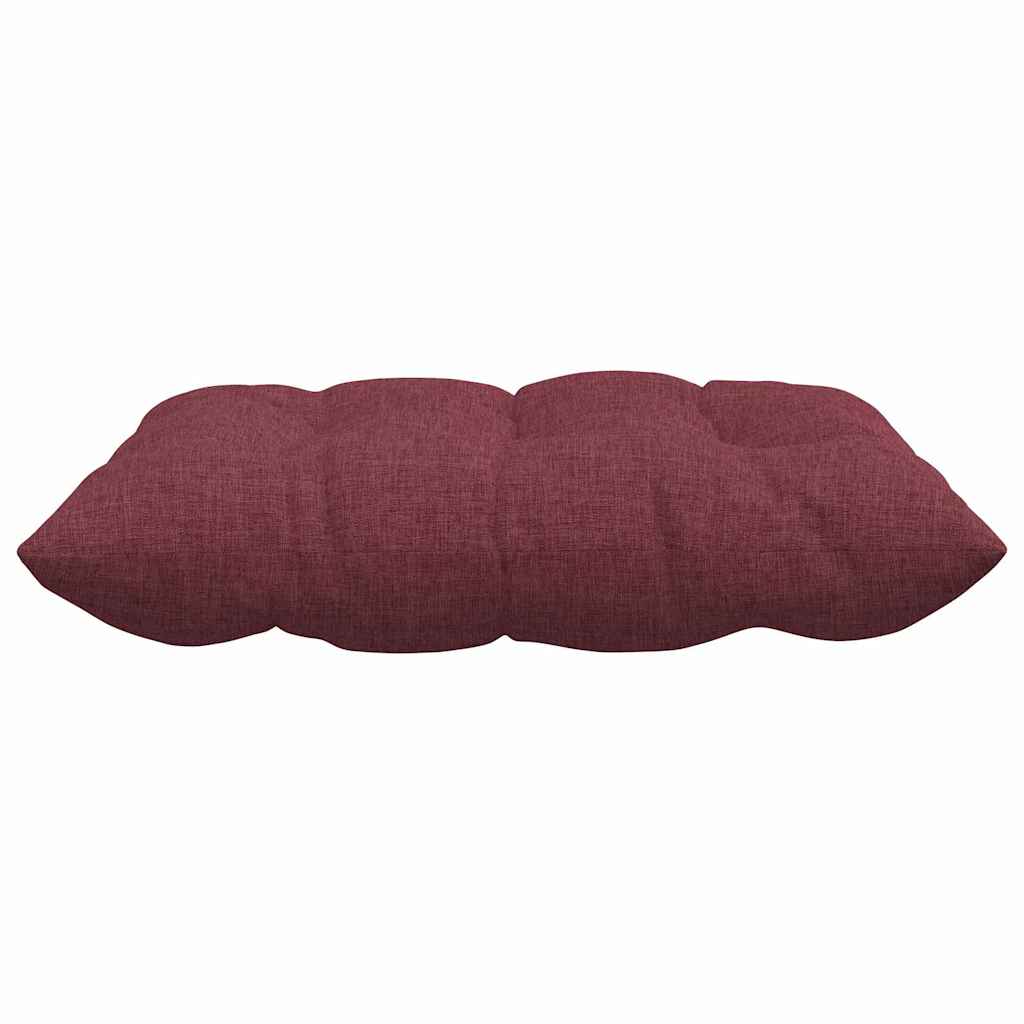 Cuscini per Seduta 2 pcs Rosso Vino 40 x 40 x 6 cm Tessuto 42015149