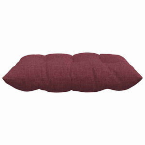 Cuscini per Seduta 2 pcs Rosso Vino 40 x 40 x 6 cm Tessuto 42015149