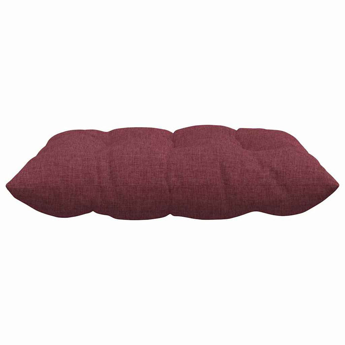 Cuscini per Seduta 2 pcs Rosso Vino 40 x 40 x 6 cm Tessuto 42015149