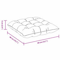 Cuscini per Seduta 2 pcs Talpa 40 x 40 x 6 cm Tessuto 42015152