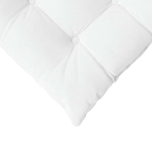 Cuscini per Seduta 2 pcs Bianco 40 x 40 x 6 cm Tessuto 42015157