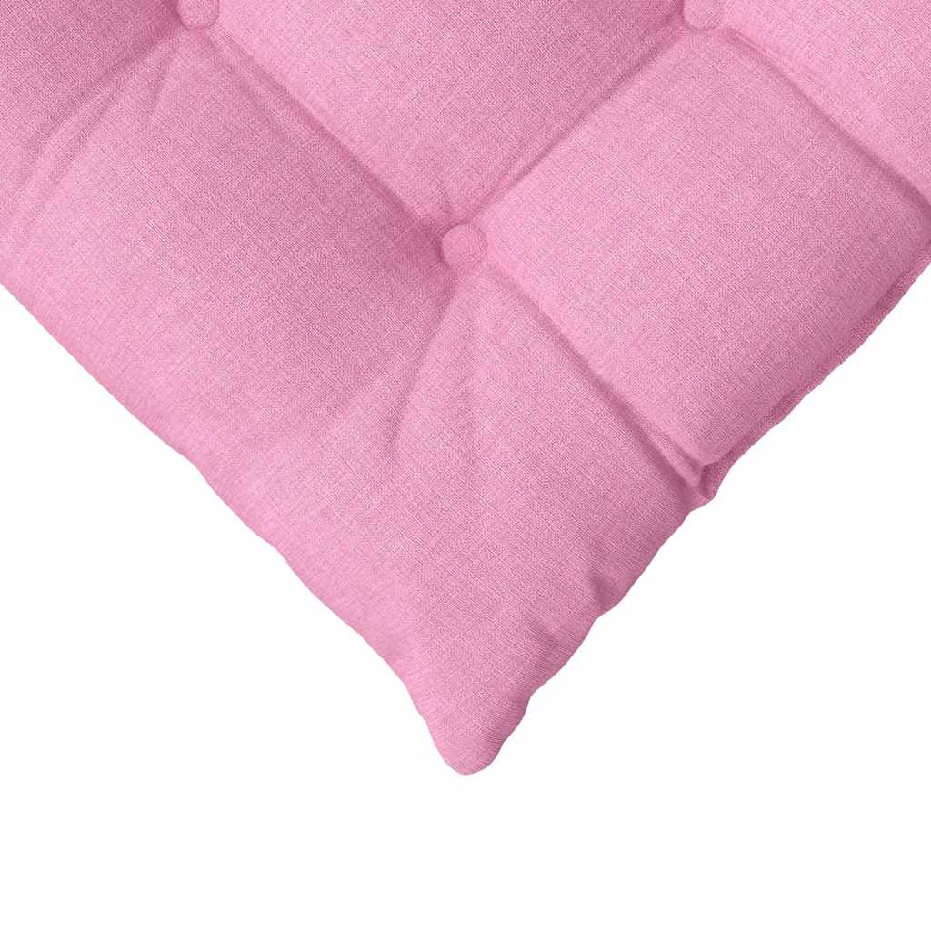 Cuscini per Seduta 2 pcs Rosa 40 x 40 x 6 cm Tessuto 42015161