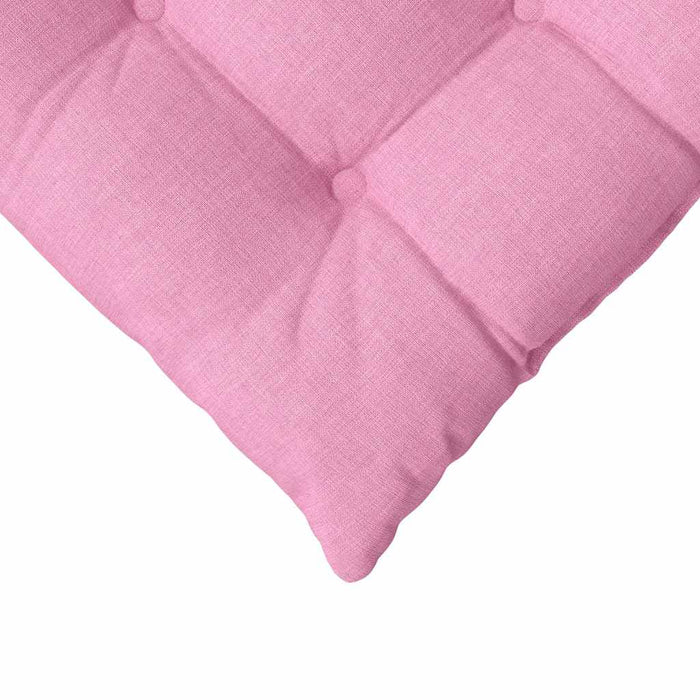 Cuscini per Seduta 2 pcs Rosa 40 x 40 x 6 cm Tessuto 42015161