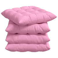 Cuscini per Seduta 2 pcs Rosa 40 x 40 x 6 cm Tessuto 42015161