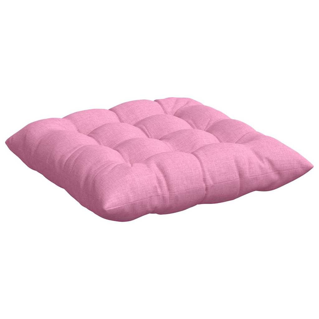 Cuscini per Seduta 2 pcs Rosa 40 x 40 x 6 cm Tessuto 42015161