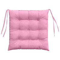 Cuscini per Seduta 2 pcs Rosa 40 x 40 x 6 cm Tessuto 42015161