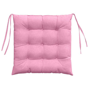 Cuscini per Seduta 2 pcs Rosa 40 x 40 x 6 cm Tessuto 42015161