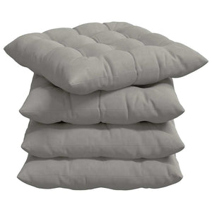 Cuscini per Seduta 4 pcs Grigio chiaro 40 x 40 x 6 cm 42015176