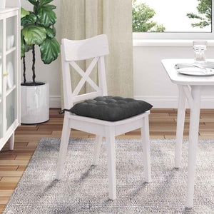 Cuscini per Seduta 4 pcs Grigio scuro 40 x 40 x 6 cm 42015182