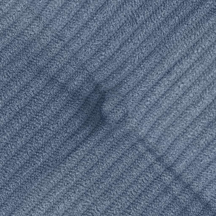 Cuscini per Seduta 4 pcs Blu 40 x 40 x 6 cm Tessuto in Cords 42015184