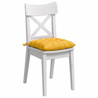 Cuscini per Seduta 4 pcs Giallo Chiaro 40 x 40 x 6 cm 42015187