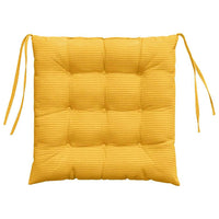 Cuscini per Seduta 4 pcs Giallo Chiaro 40 x 40 x 6 cm 42015187